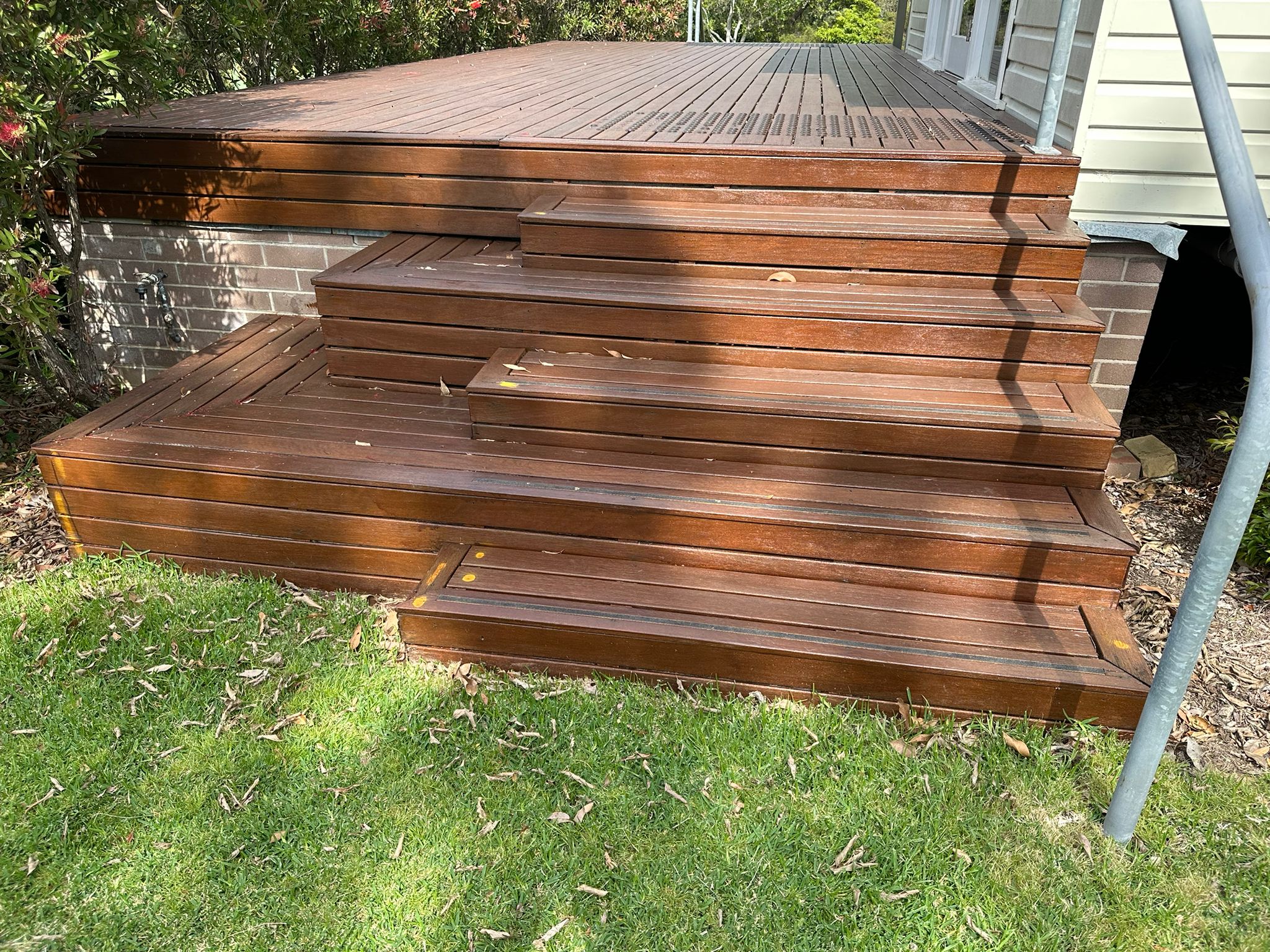 Outdoor stairs and timberwork